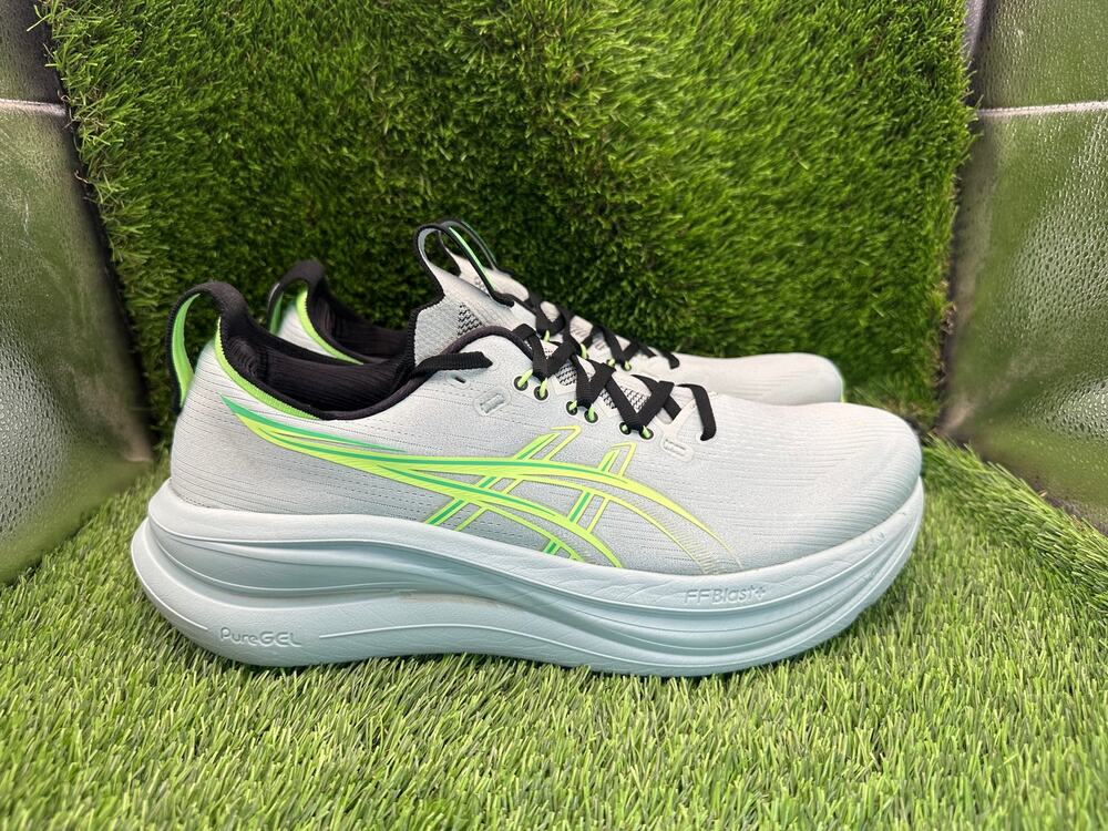 Asics Gel-Nimbus 28 1011C127 Athletic Sneaker Mens 12 Blue Knit Sports Training
